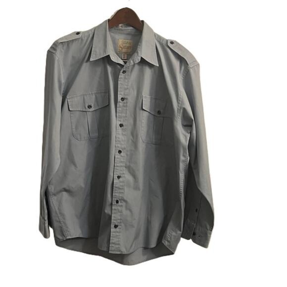 Cabela's Other - Cabela's Safari Series Blue XLT Casual Button Down Shirt